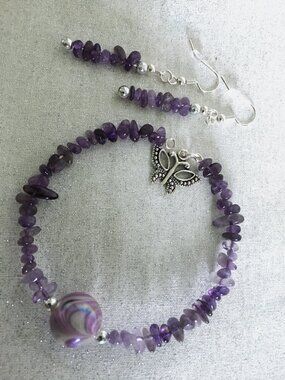 Handmade Bracelet & Earring Set – Gift for mom
